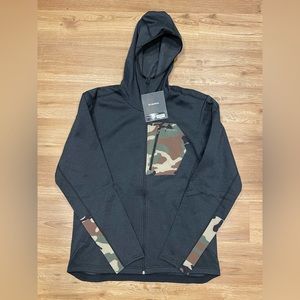 Simms Men's CX Hoodie Black Heather Size Large Water Resistant 13296-010-40